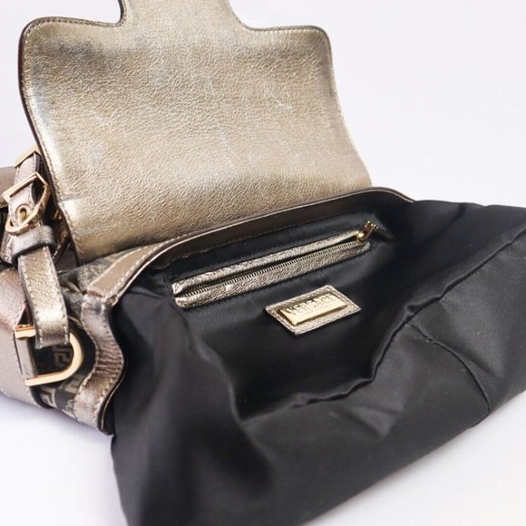 Versace Women Handbag Black/Gold Tone Shoulder Bag Made in Italy Authentic - Picture 10 of 11